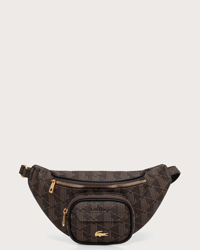 Lacoste suni deri bel çantası