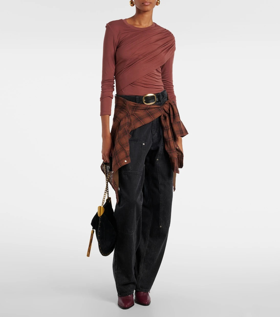Marant Etoile - Dressi draped jersey top