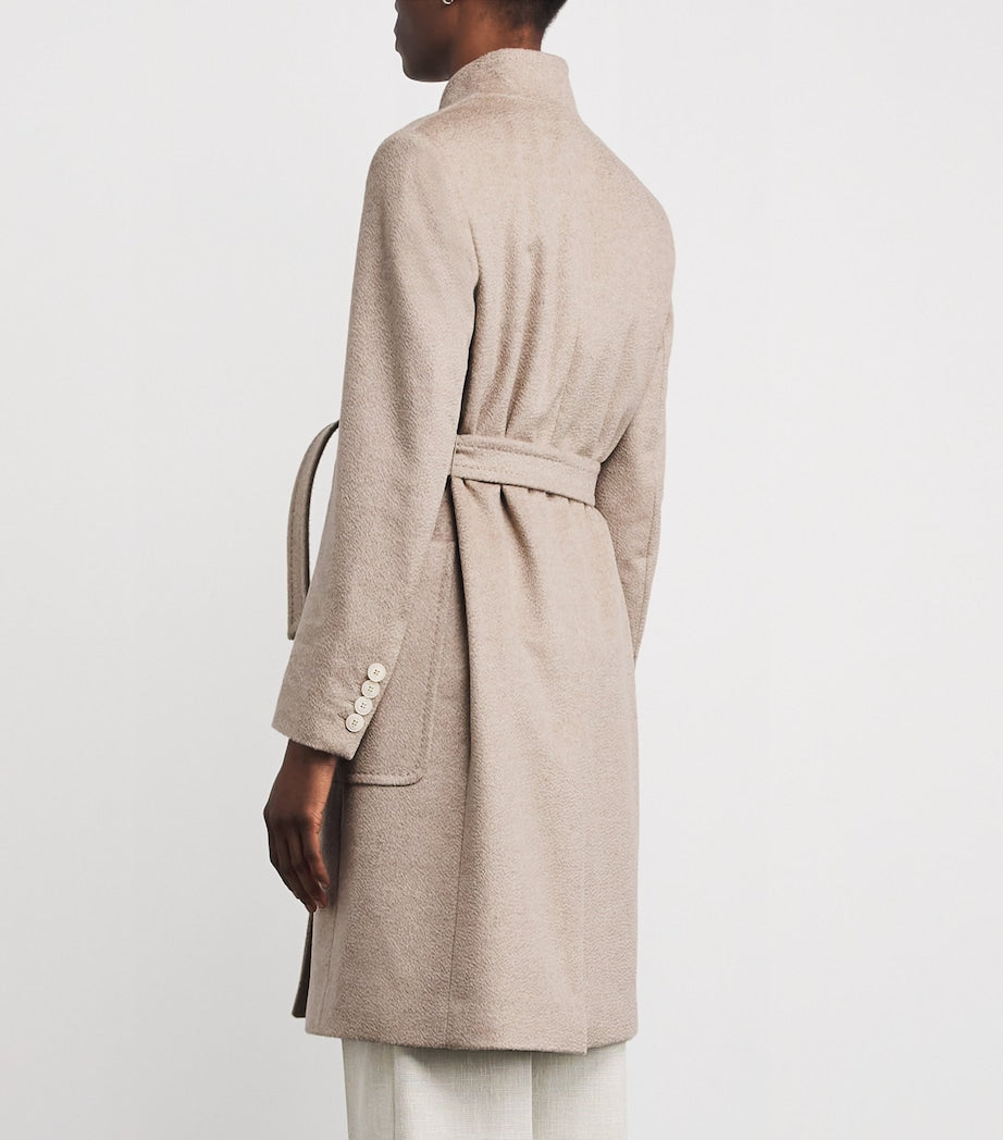 Max Mara Beige Cashmere Robe Coat