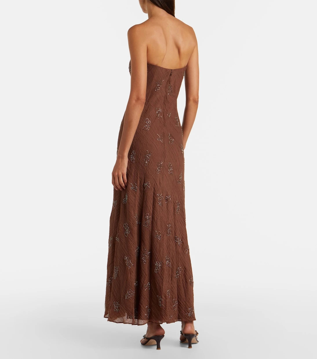 Staud - Cassie beaded organza maxi dress
