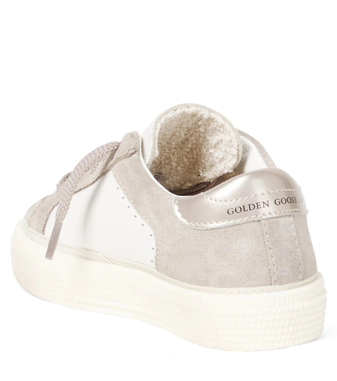 Golden Goose Kids - May suede-trimmed sneakers