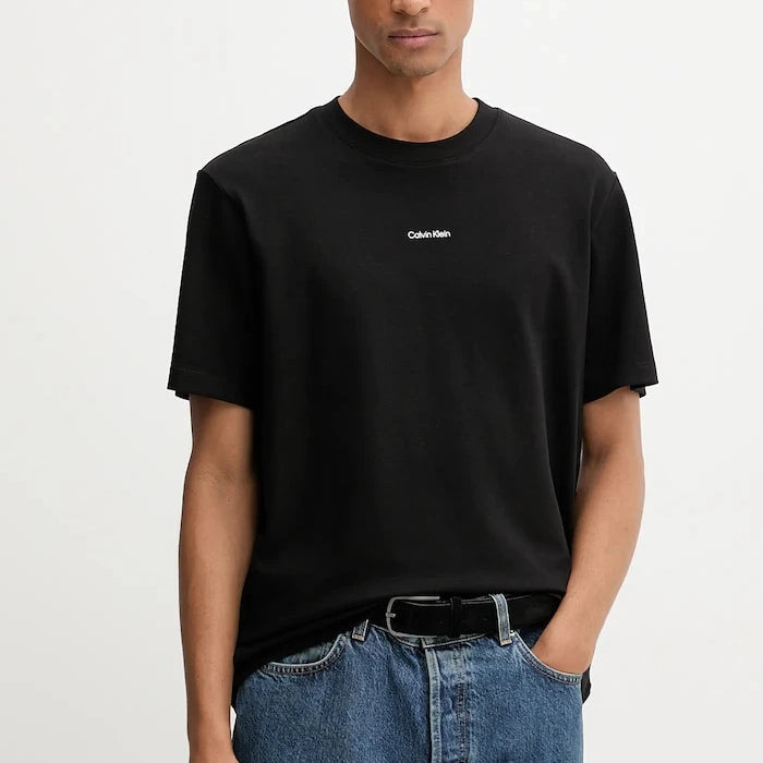 Calvin Klein pamuk ve elastanlı erkek tişörtü
