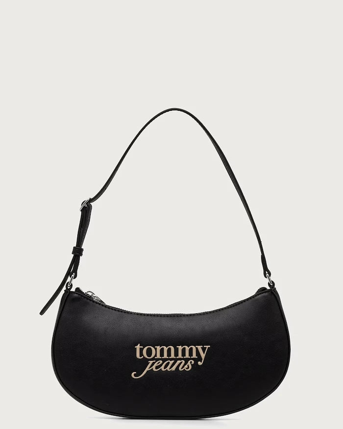 Tommy Jeans kadın suni deri kruvasan çanta