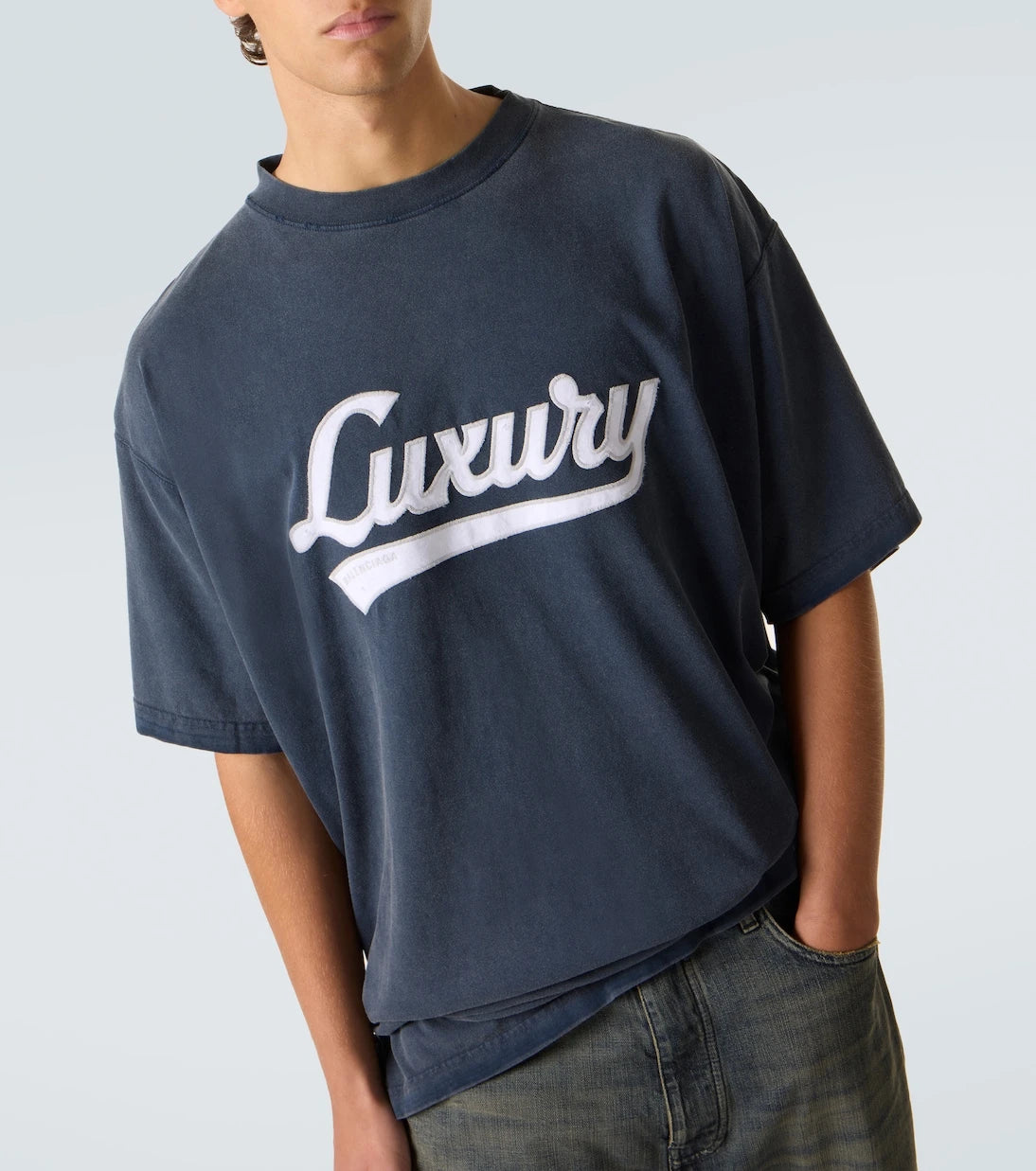Balenciaga - Printed cotton jersey T-shirt