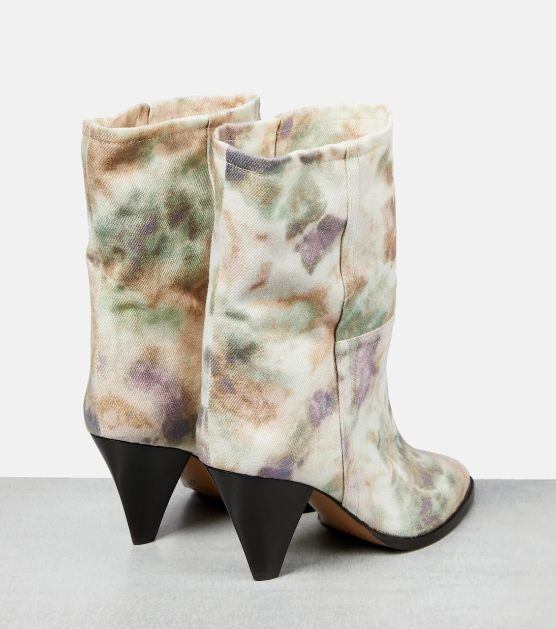 Isabel Marant - Rouxa printed canvas ankle boots