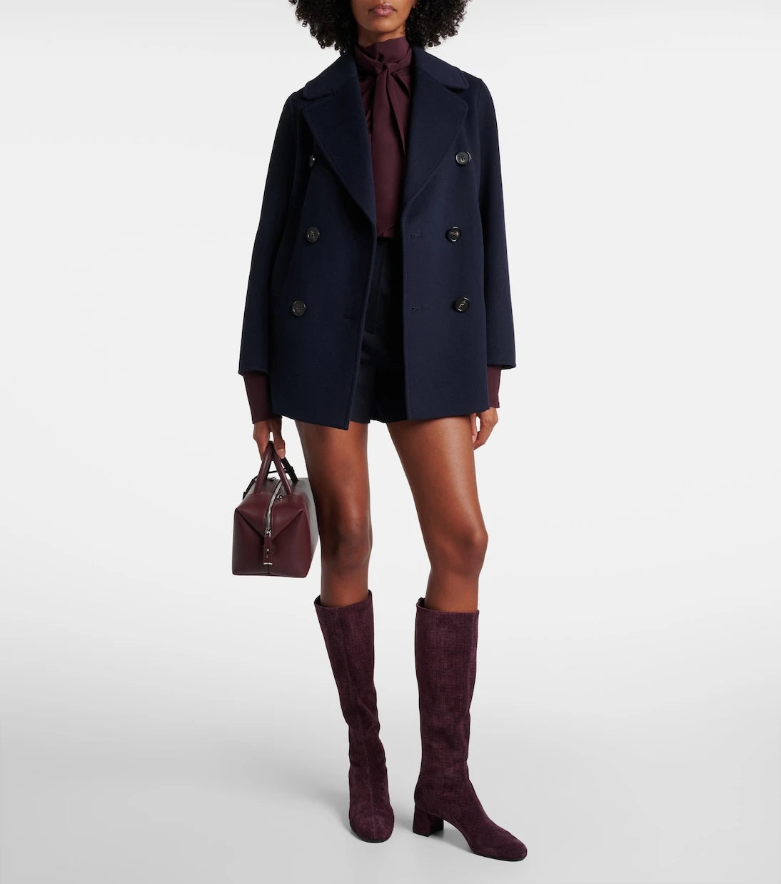 Aquazzura - Saint Honoré 50 suede knee-high boots