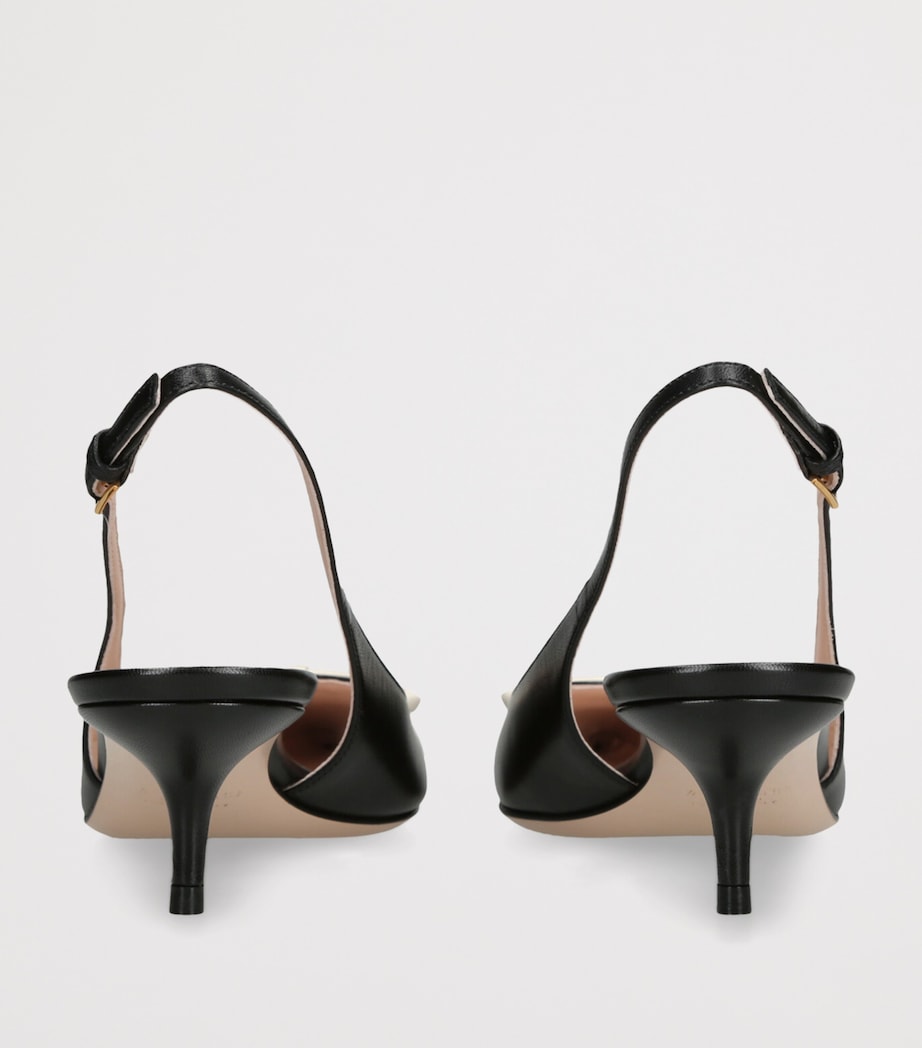 Valentino Garavani Leather Bepointy Slingback Heels 45