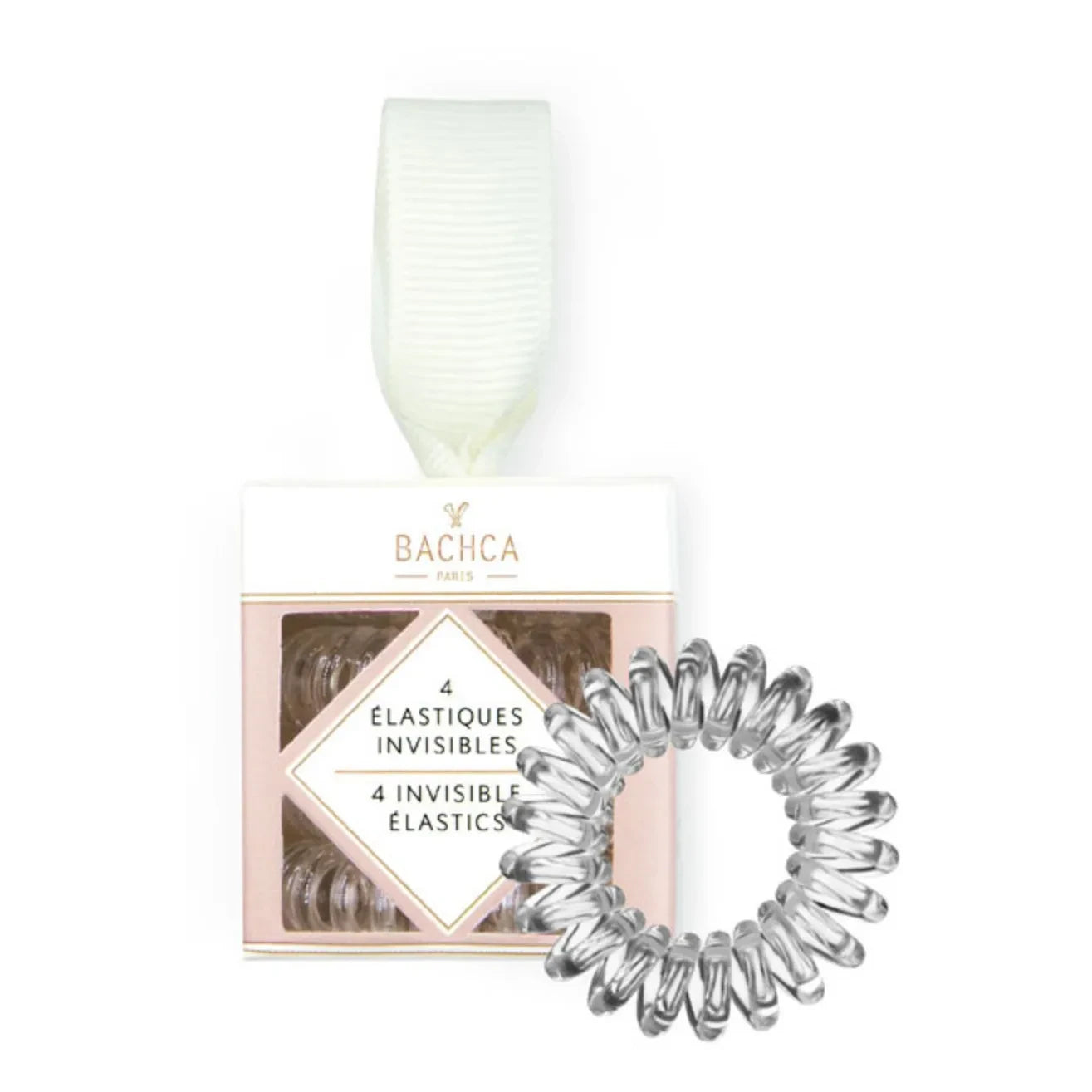 Bachca - Invisible Spiral Hair Elastics - Set of 4