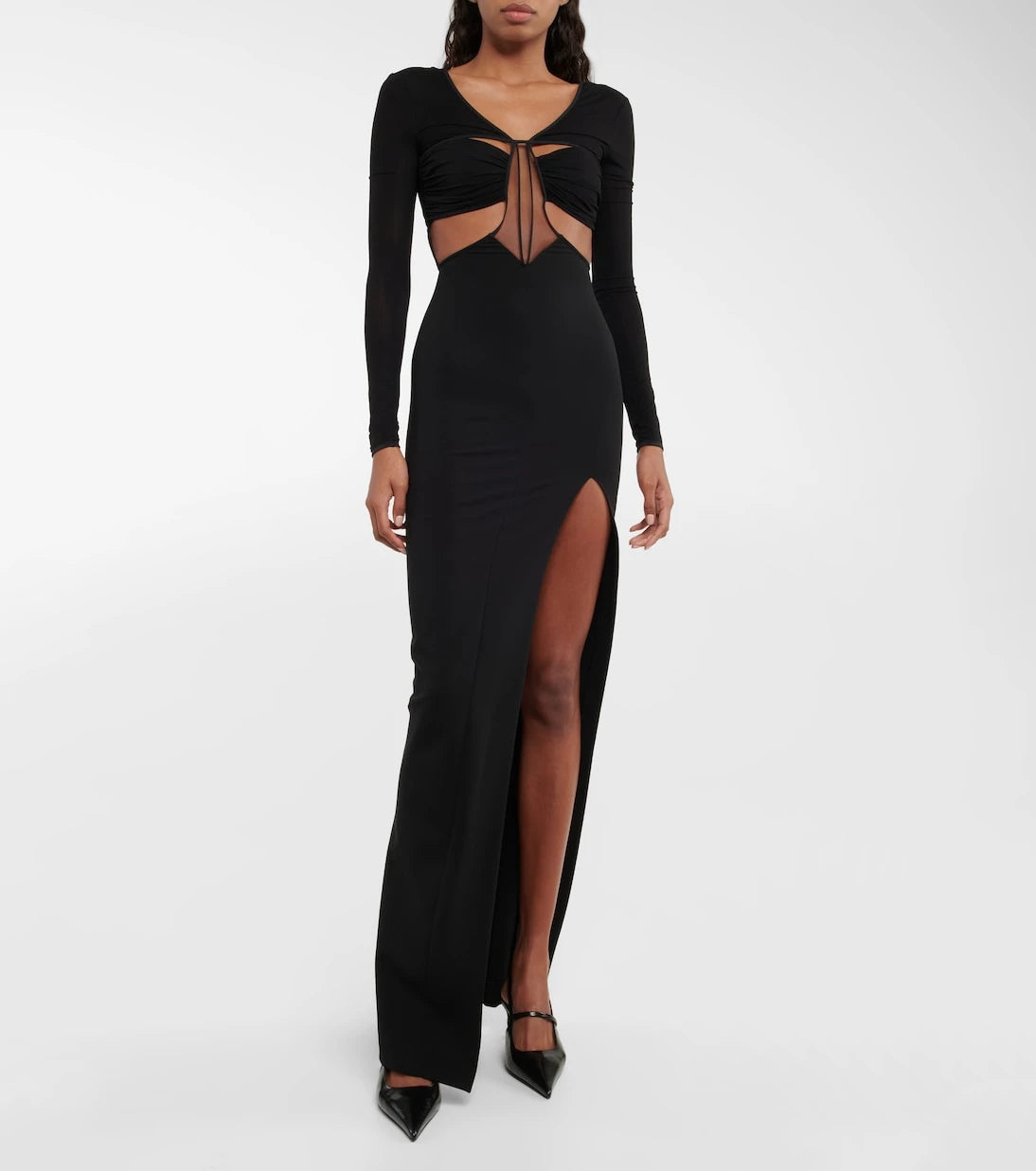 Nensi Dojaka - Cutout jersey maxi dress