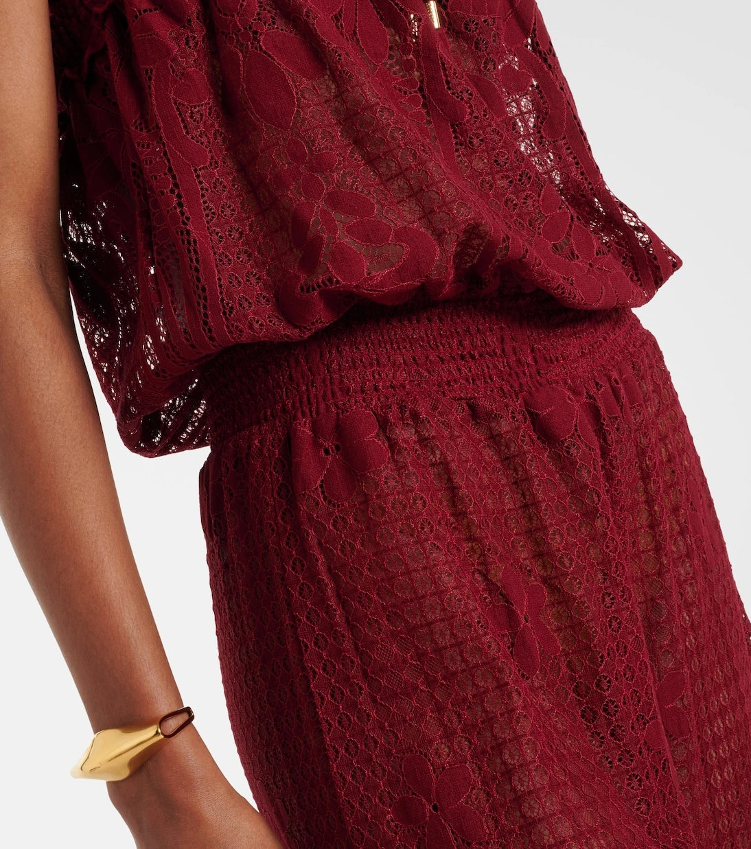 Melissa Odabash - Viv cotton-blend lace jumpsuit