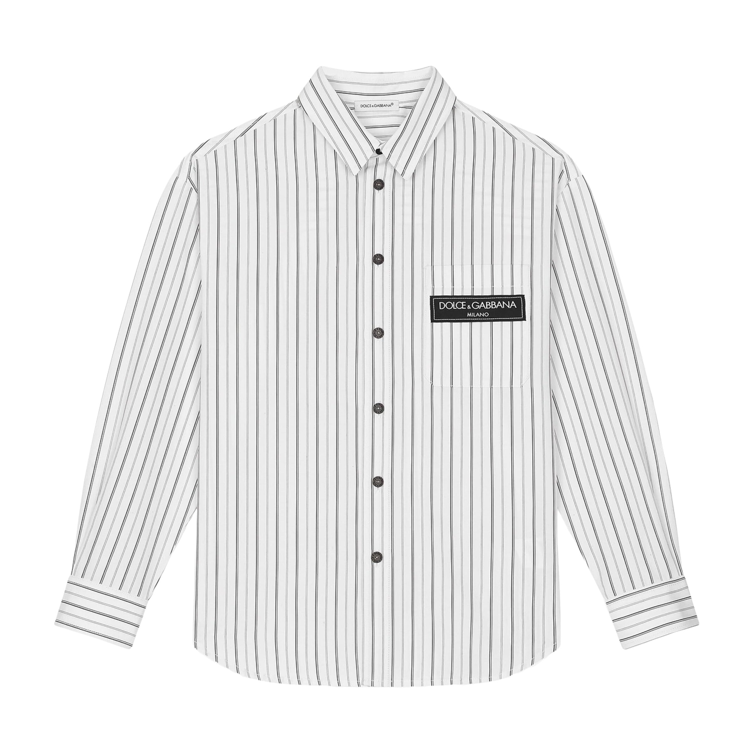 Dolce & Gabbana Kids Cotton Stripe Shirt (8-12+ Years)