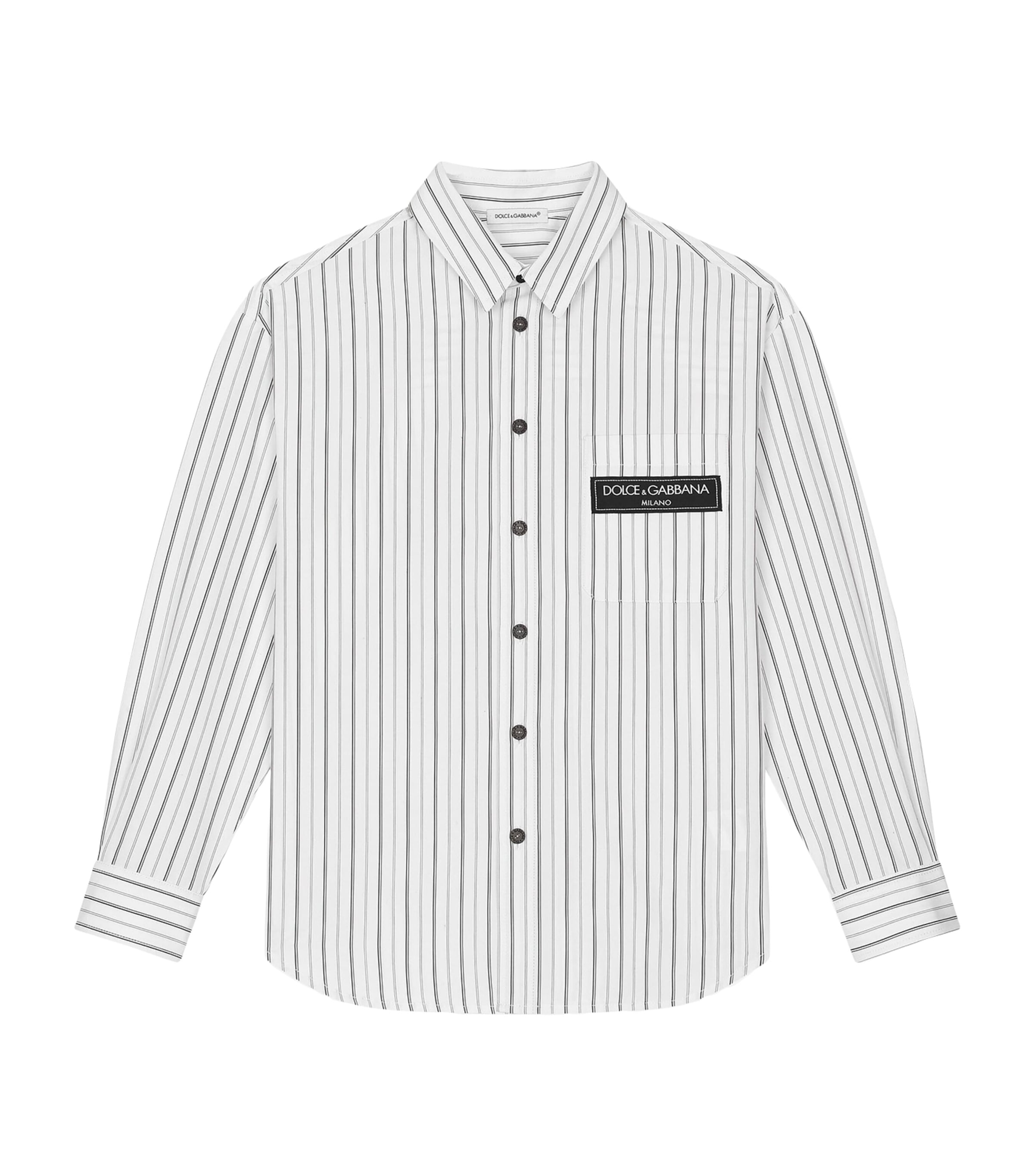 Dolce & Gabbana Kids Cotton Stripe Shirt (8-12+ Years)
