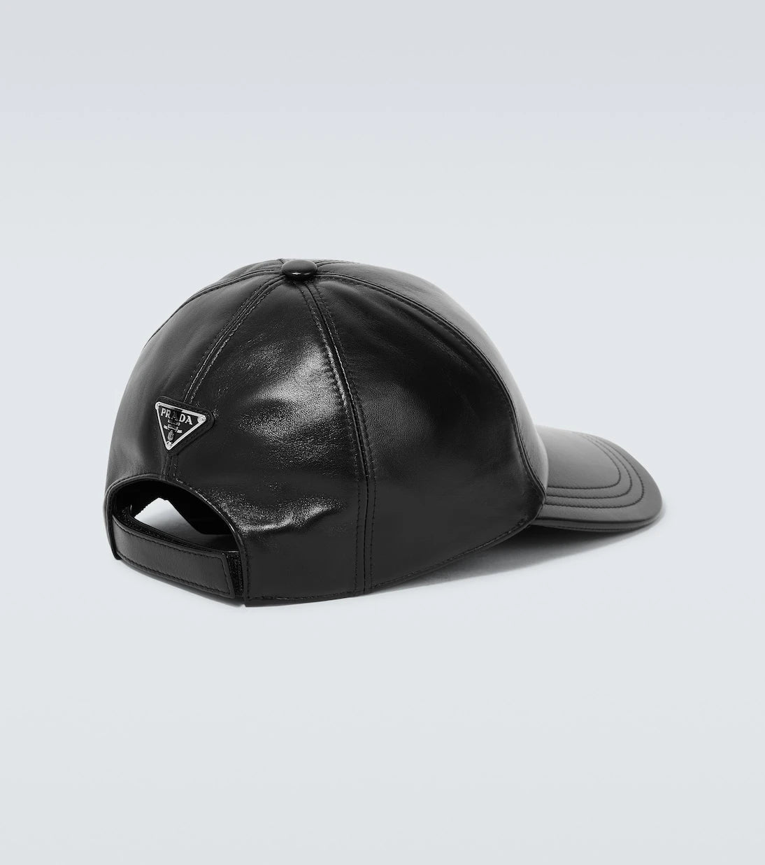 Prada - Leather baseball cap
