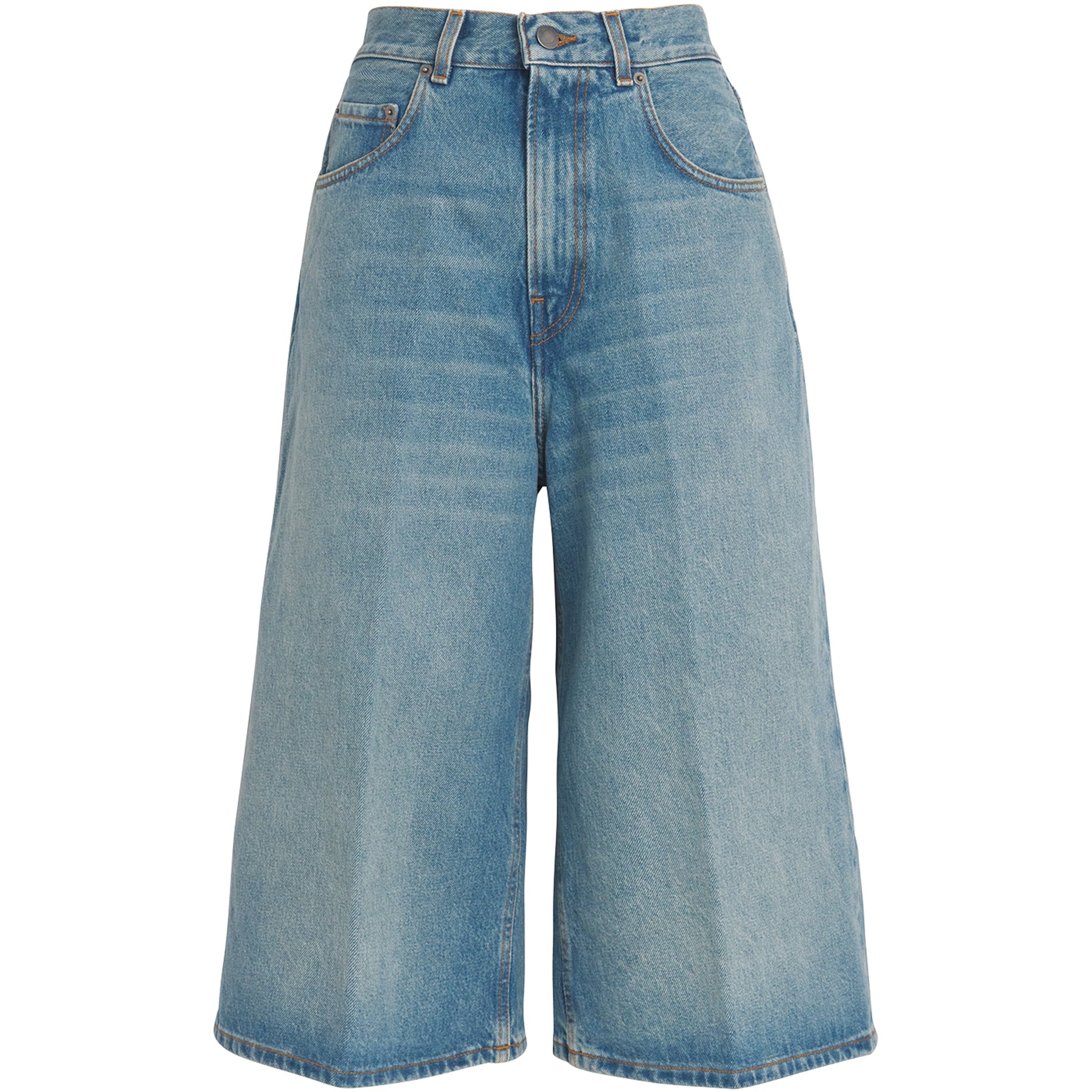 Haikure Blue Denim Belle Long Shorts