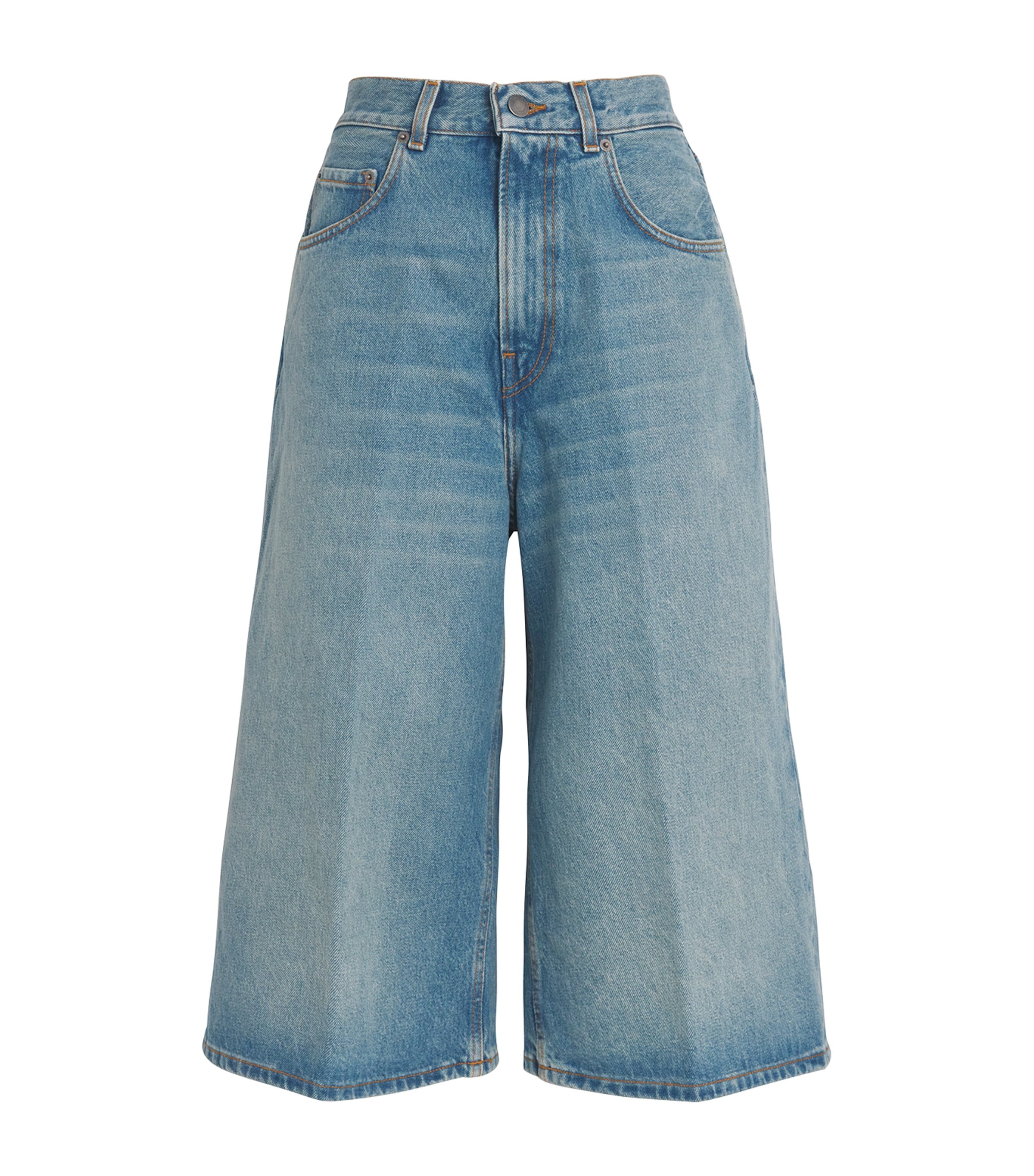 Haikure Blue Denim Belle Long Shorts
