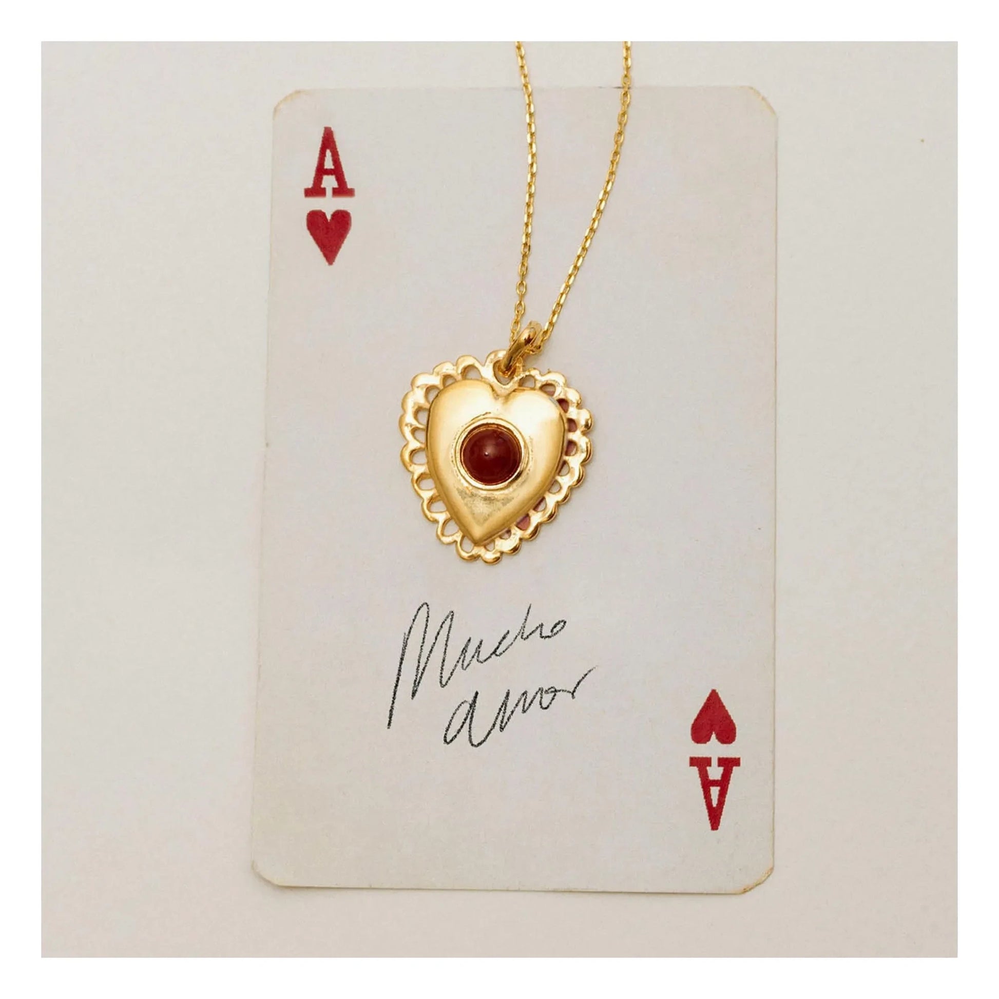 Alhaja - Corazon necklace | Gold