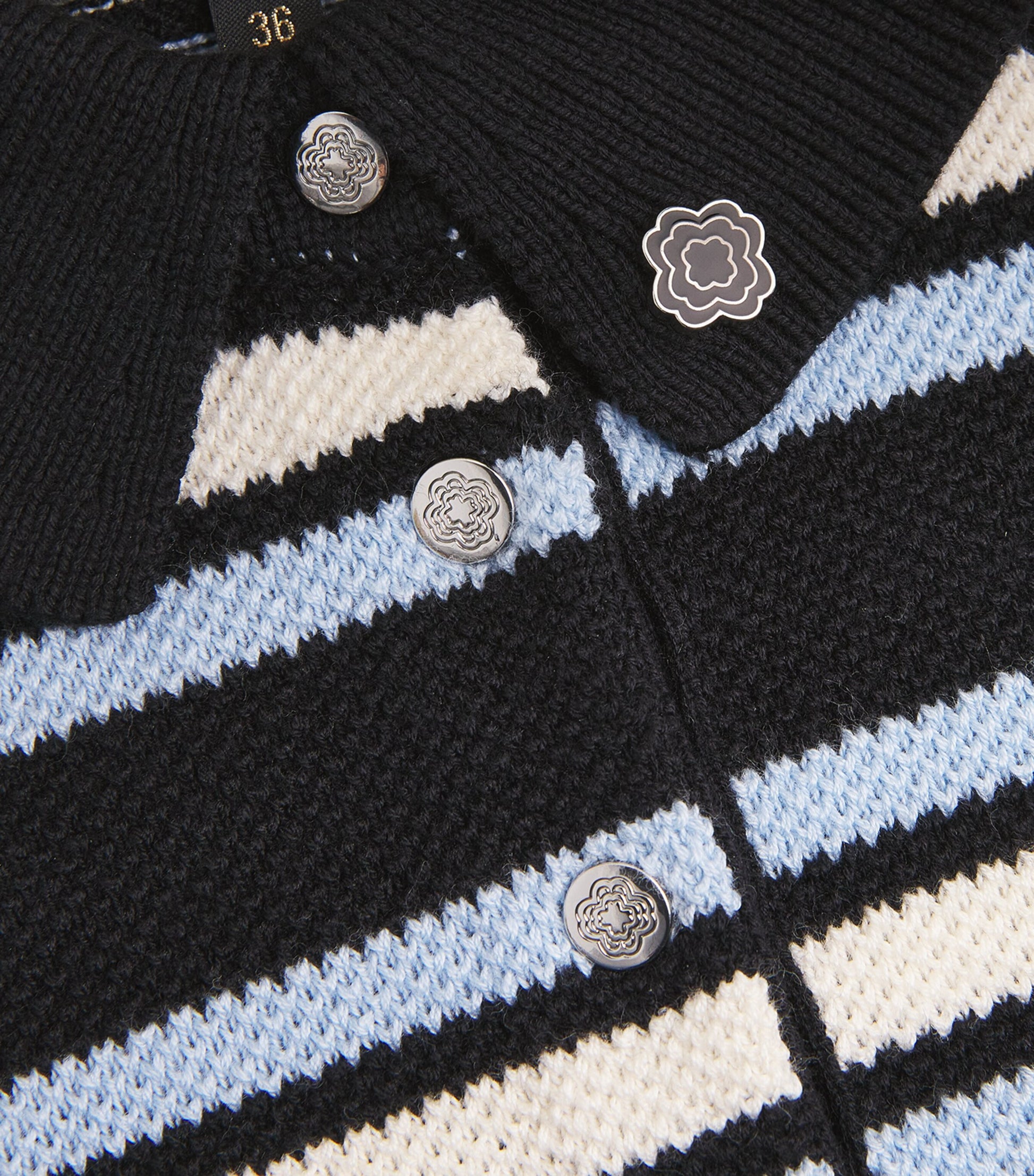 Maje Multi Striped Polo Mini Dress