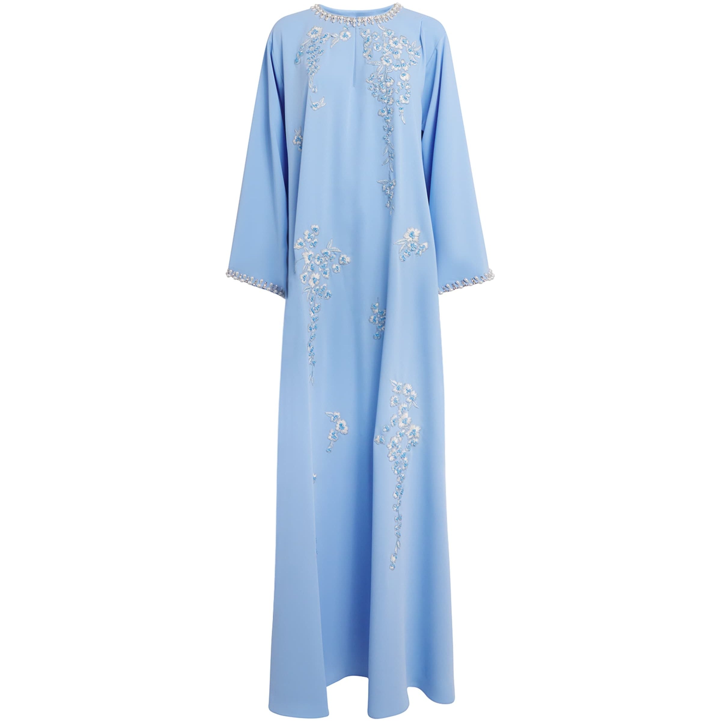 Multi Satin Embellished Kaftan