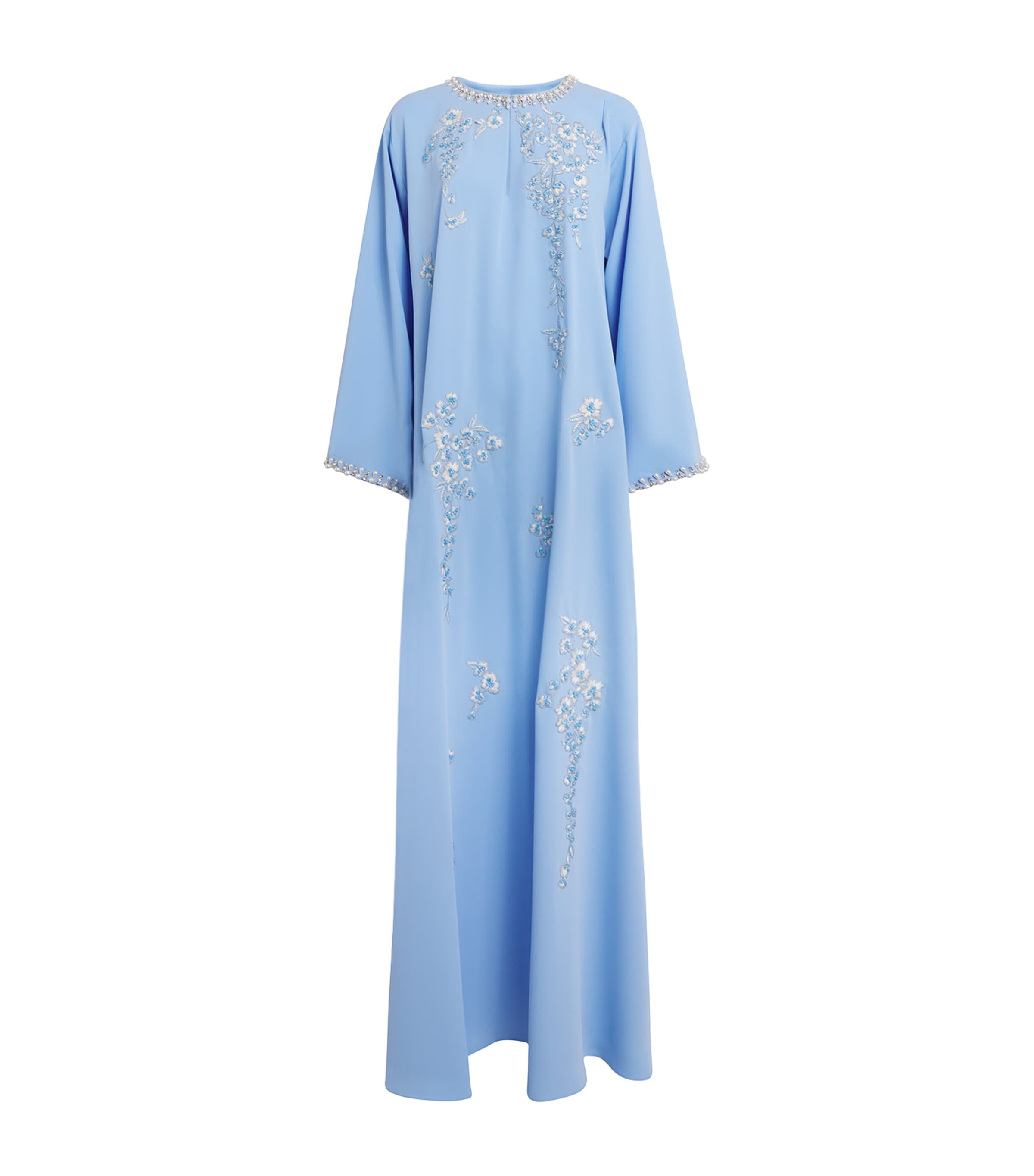 Multi Satin Embellished Kaftan