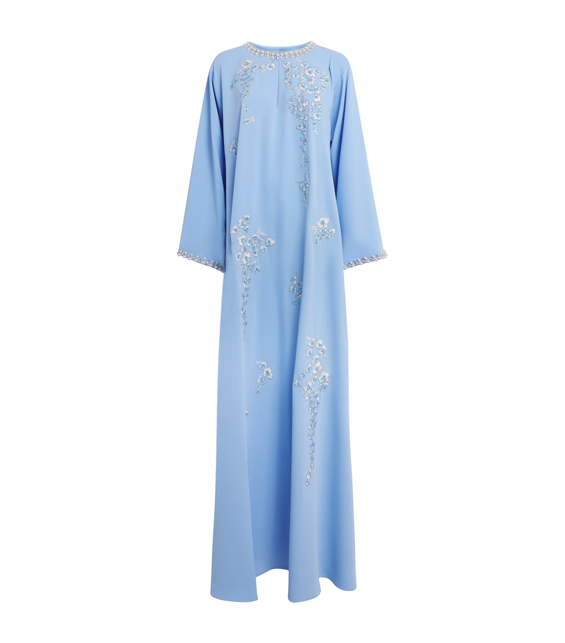 Multi Satin Embellished Kaftan