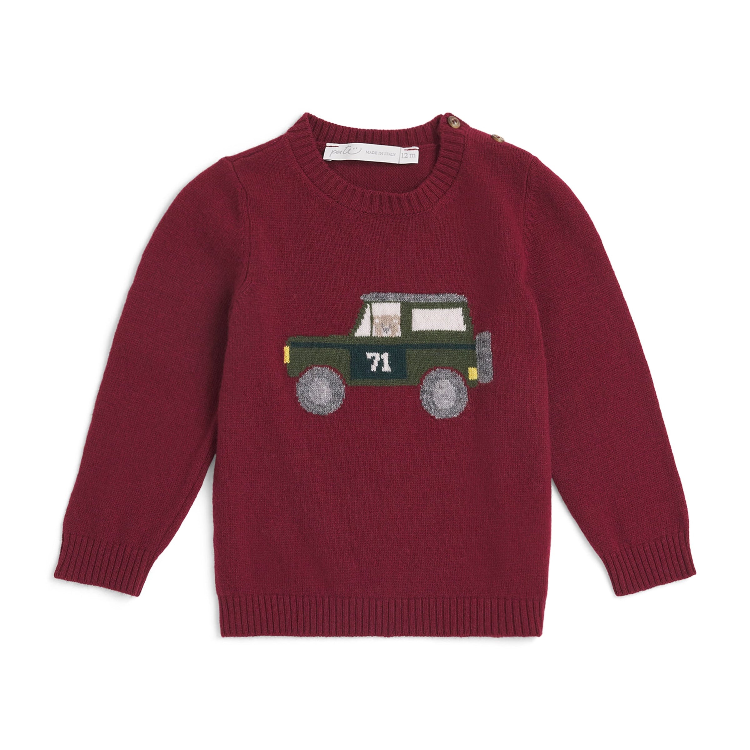 Per Te Car Sweater (3 Months-2 Years)