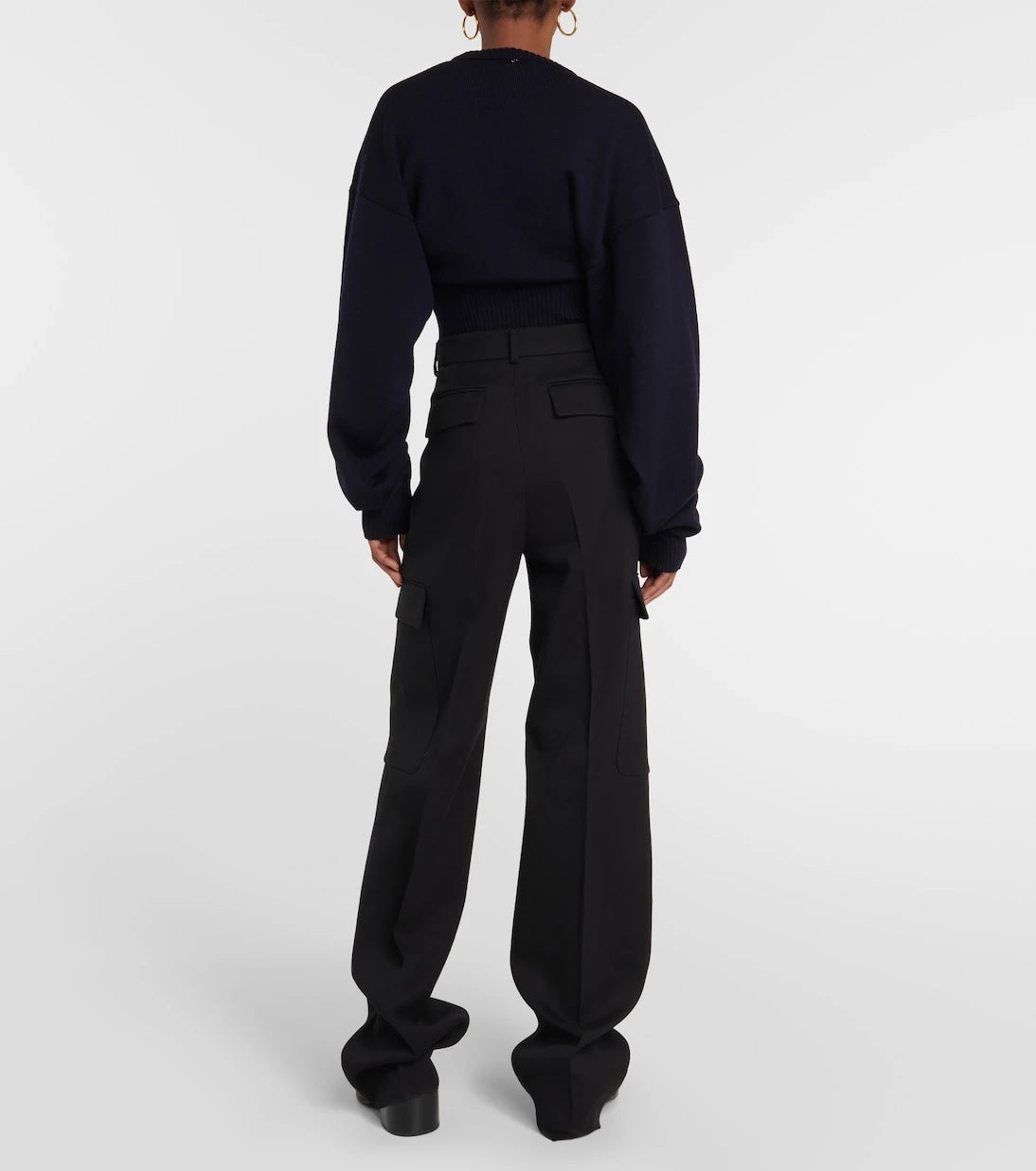 Sportmax - Pomez cropped wool sweater