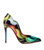 Christian Louboutin Multi Hot Chick Patent Leather Pumps 100
