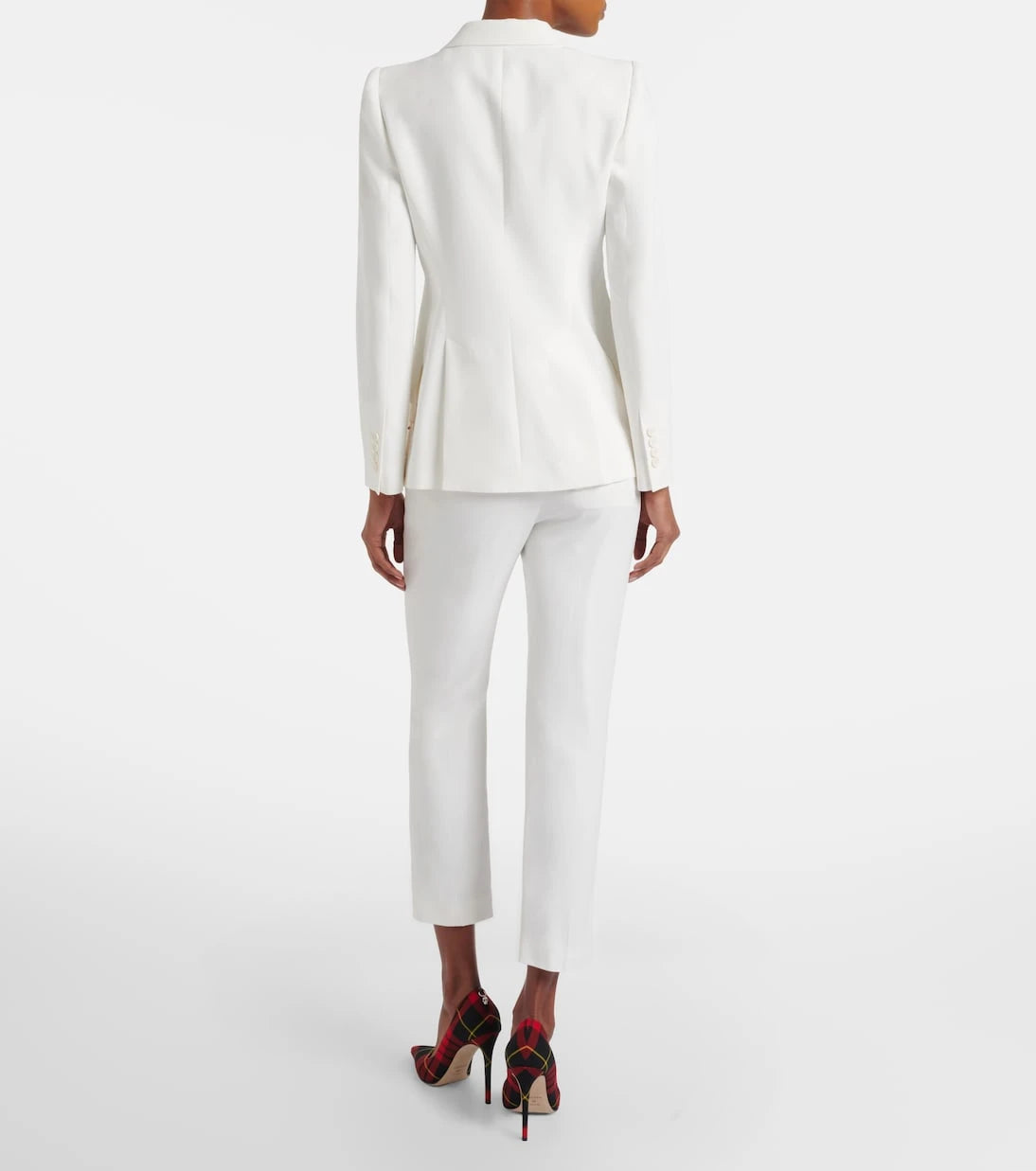 McQueen - Mid-rise slim crêpe pants