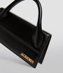 Jacquemus Black Leather Le Chiquito Long Top-Handle Bag