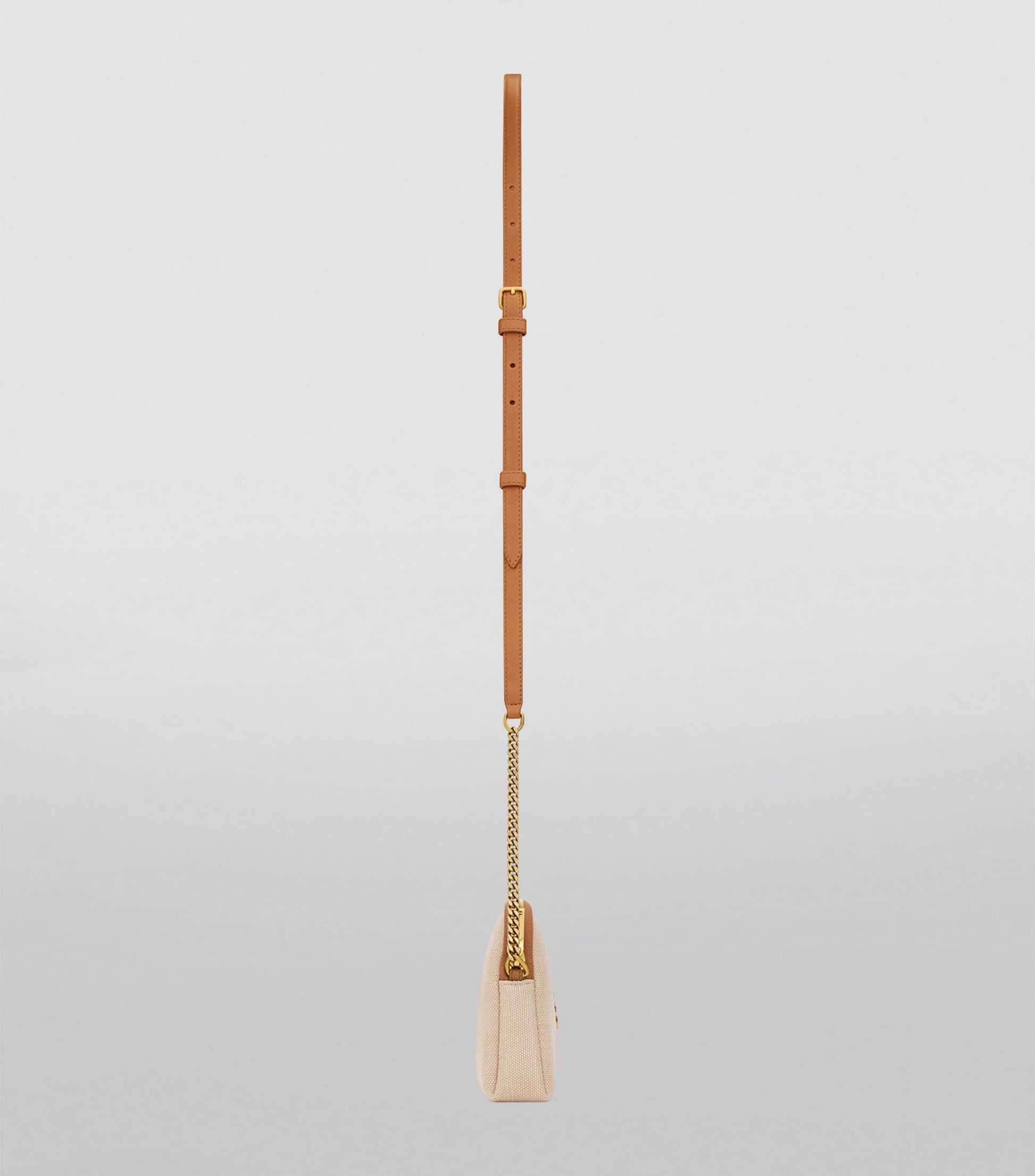 Saint Laurent Nude Mini Woven Gaby Cross-Body Bag