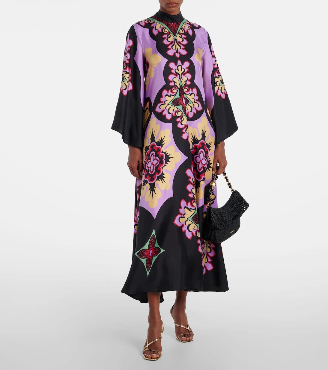 La DoubleJ - Palazzo Placée silk twill maxi dress