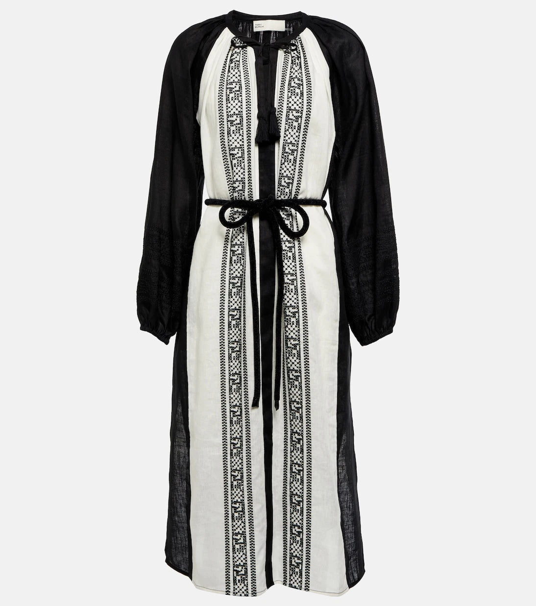Tory Burch - Embroidered linen kaftan