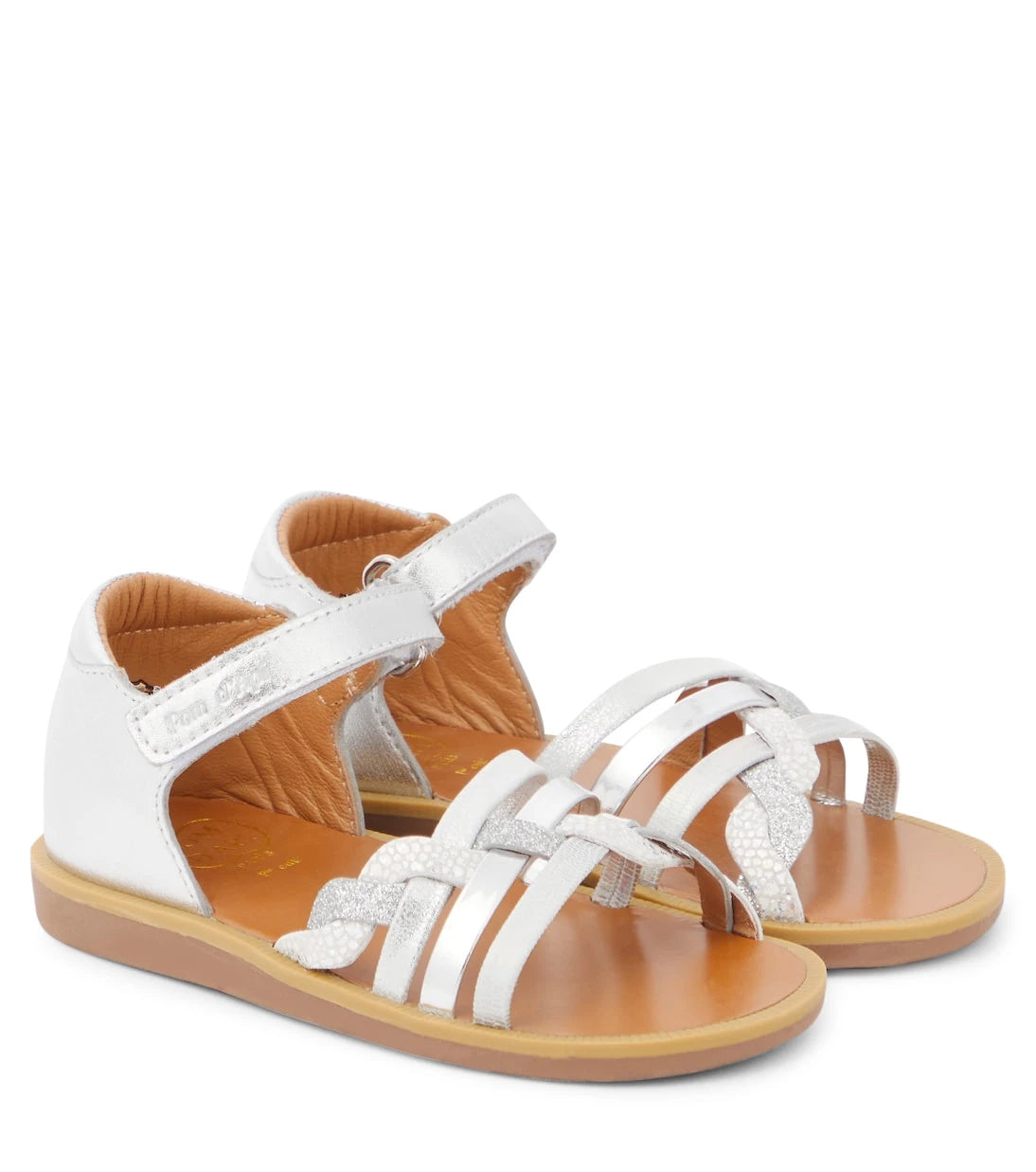 Pom d'Api - Poppy Tresse metallic leather sandals