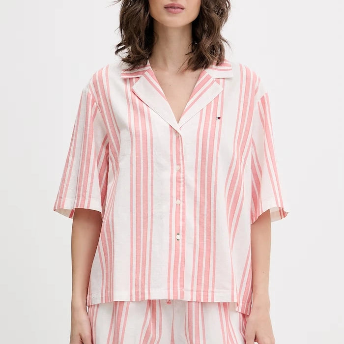 Tommy Hilfiger kadın keten pijama
