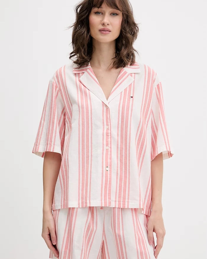 Tommy Hilfiger kadın keten pijama