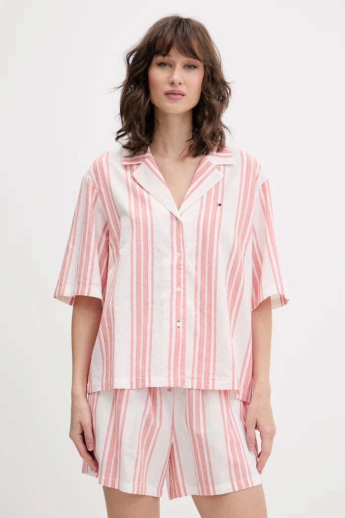 Tommy Hilfiger kadın keten pijama