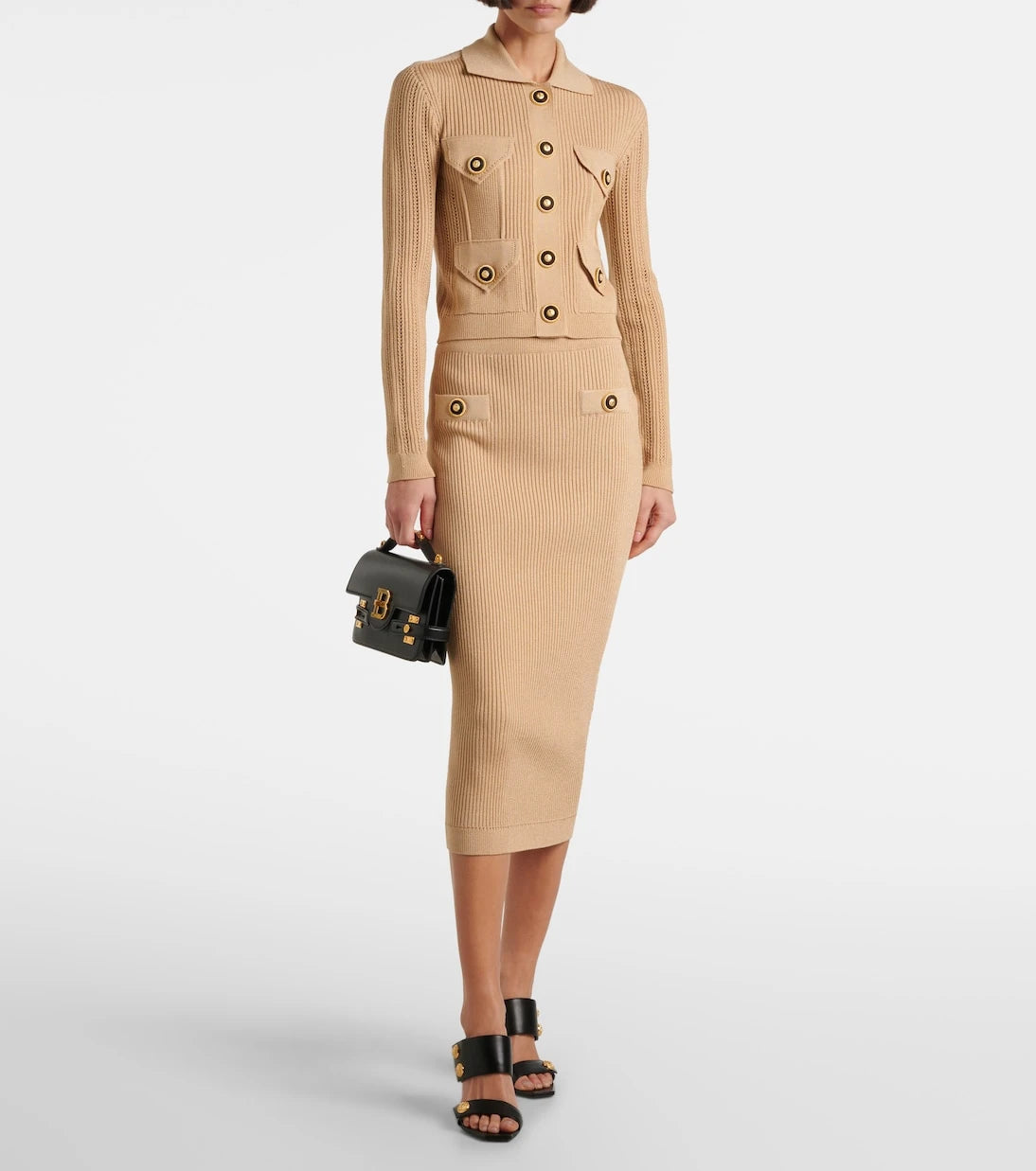 Balmain - Ribbed-knit cardigan