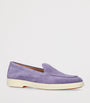 Purple Suede Loafers