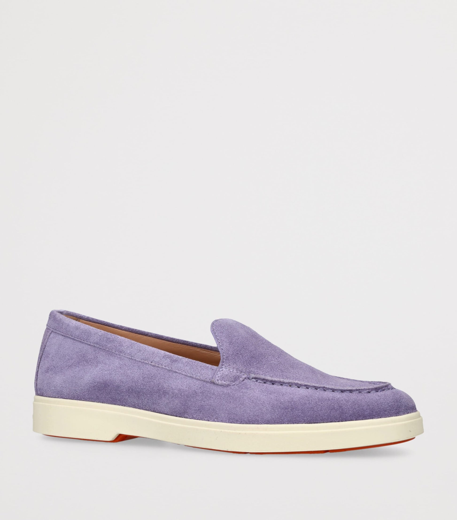 Purple Suede Loafers