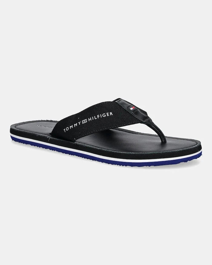 Tommy Hilfiger HILFIGER LEATHER BEACH SANDAL Parmak Arası Terlik