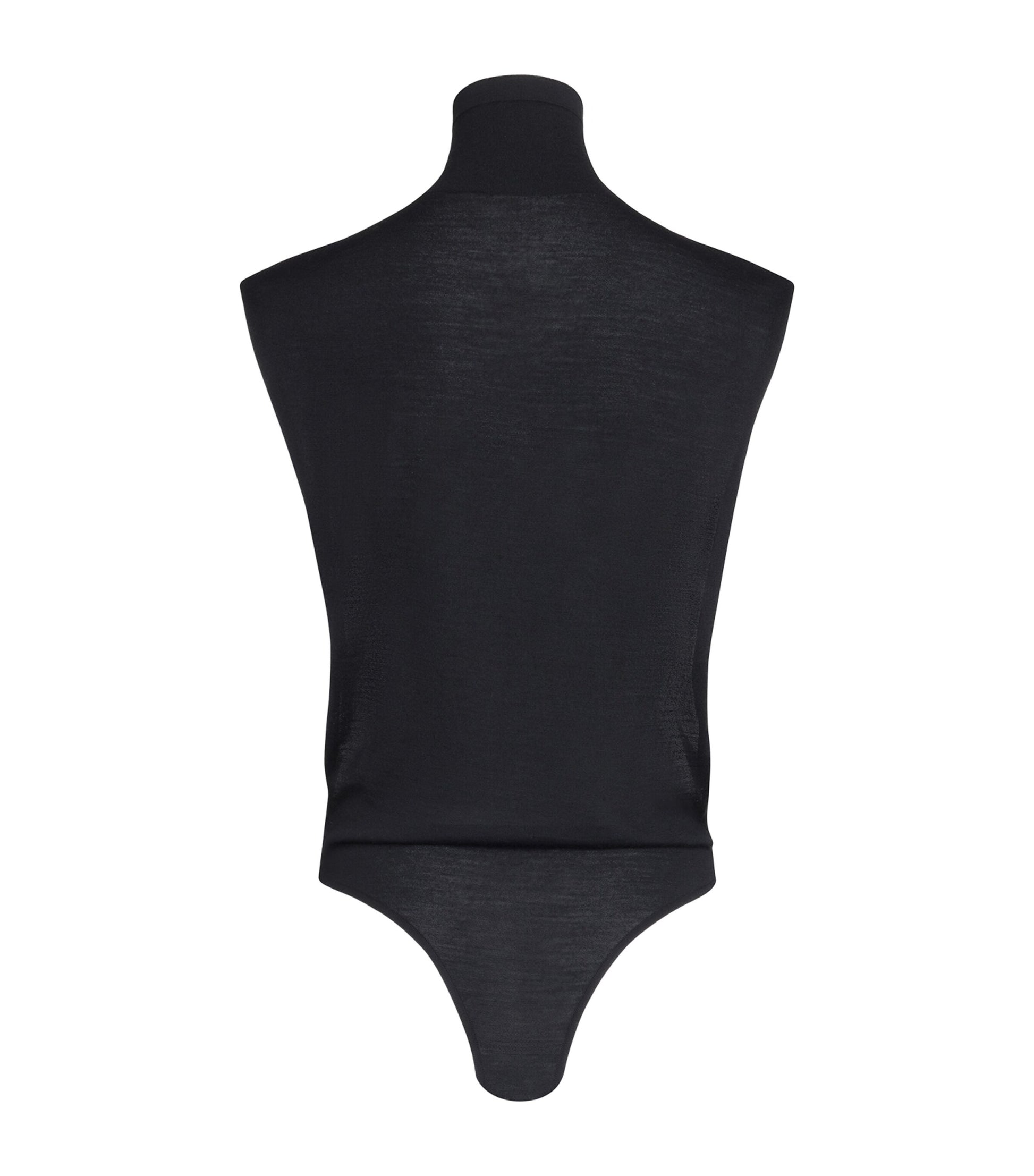 Alaïa Black Cap-Sleeve Bodysuit
