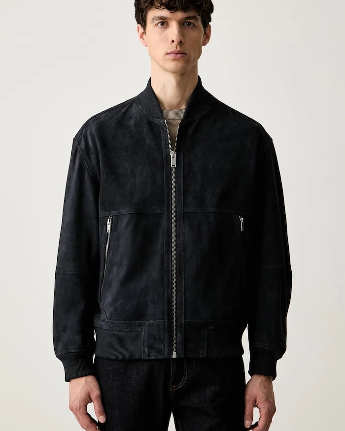 BOSS Orange erkek süet bomber ceket Jonorve