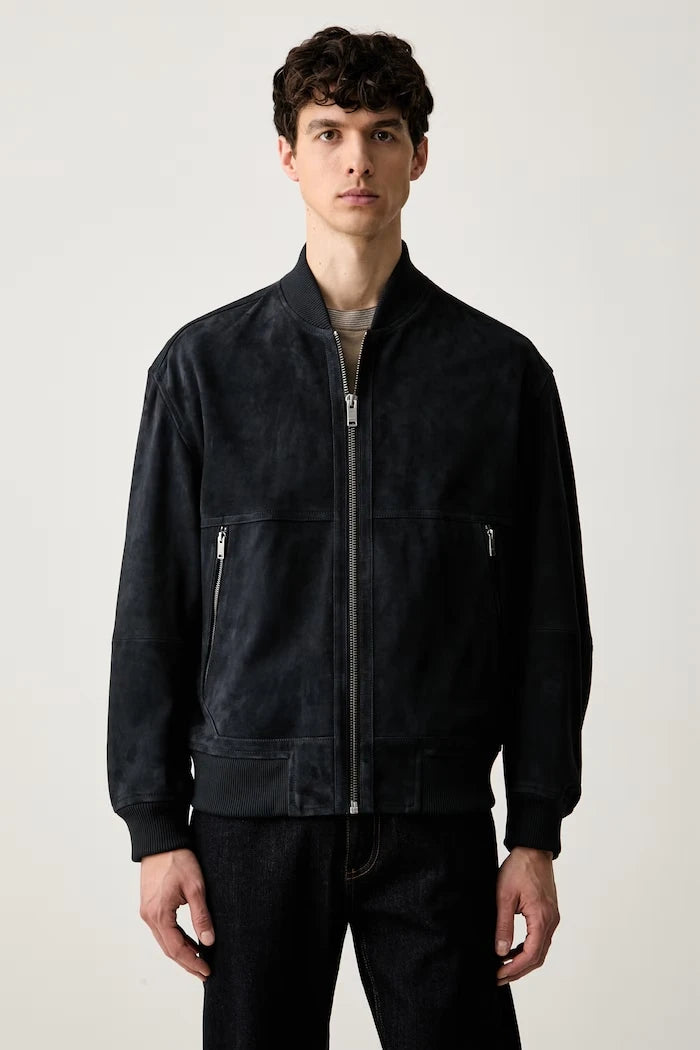 BOSS Orange erkek süet bomber ceket Jonorve