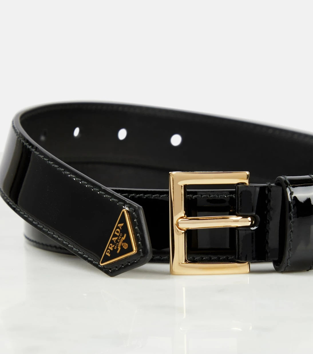 Prada - Patent leather belt