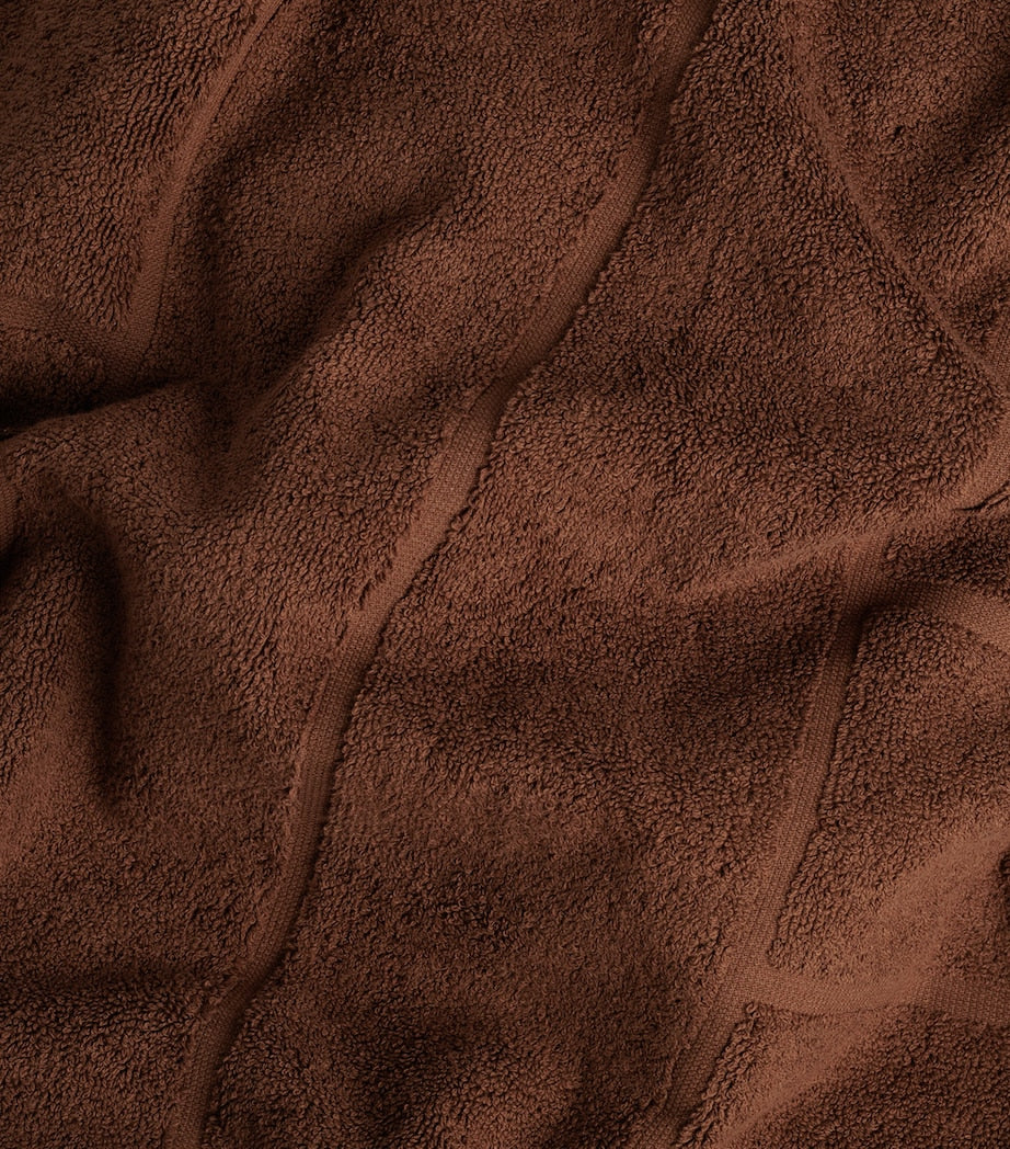 BAINA Jacquard Tile Greenwich Bath Towel (40cm x 170cm)