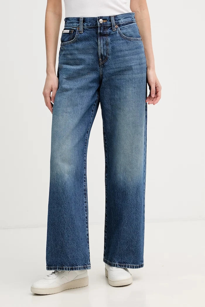 Calvin Klein Jeans дънки wide leg дамски