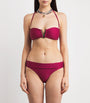 Ribbed Cassis Bikini Top