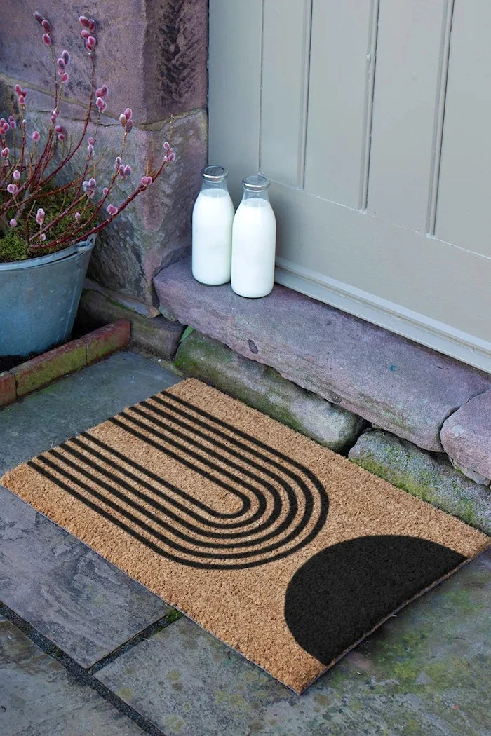 Artsy Doormats Abstract Half Moon 60 x 40 cm Paspas