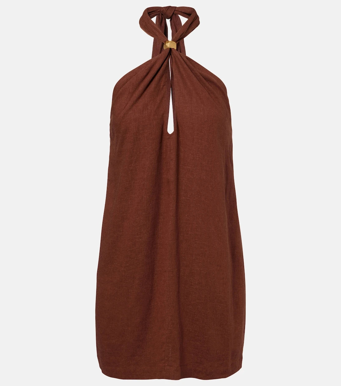 ViX Paula Hermanny - Astera halterneck linen-blend minidress