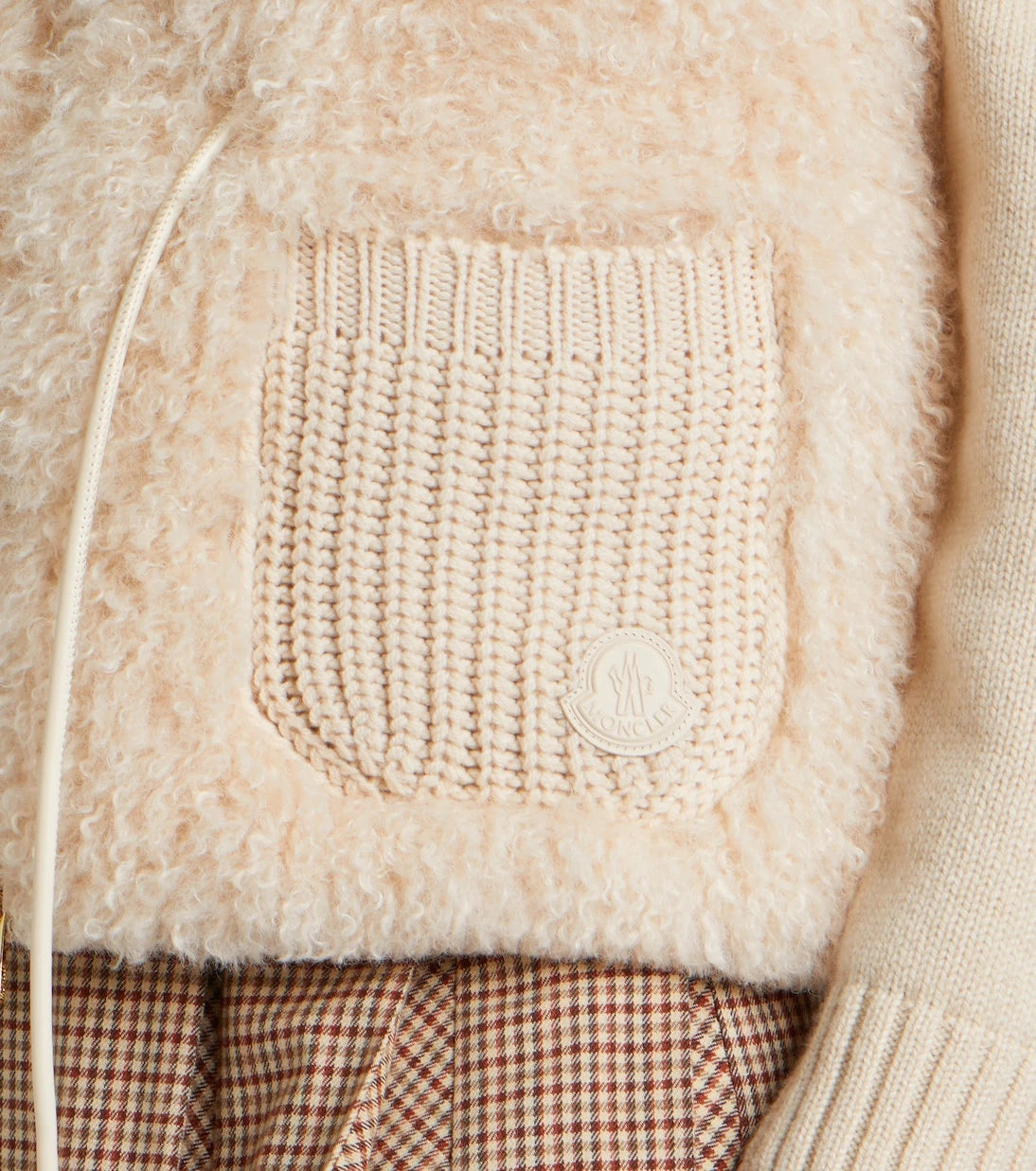 Moncler - Shearling and cashmere down vest
